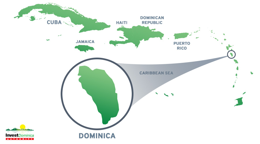 Investing In Dominica S Renewables Sustainability Meets Profitability   Dominica Map Caribbean 